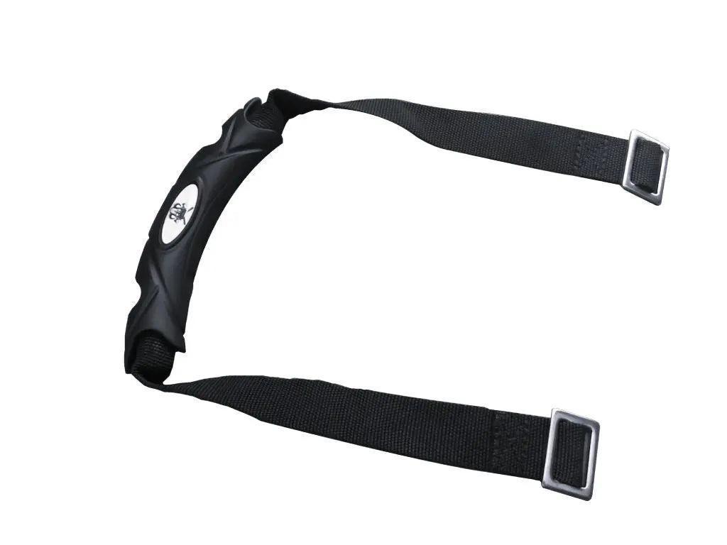 Durable cooler handle for Iceland Coolers with molded grip, adjustable nylon straps, and metal attachment loops.