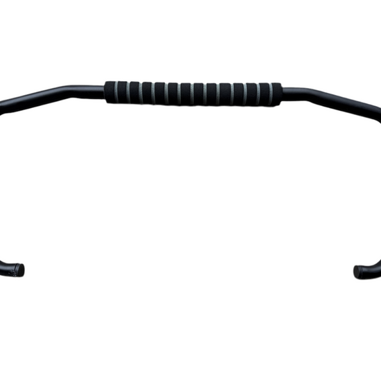 Replacement black metal handle with textured rubber grip for Iceland Coolers, designed for secure and comfortable transport.