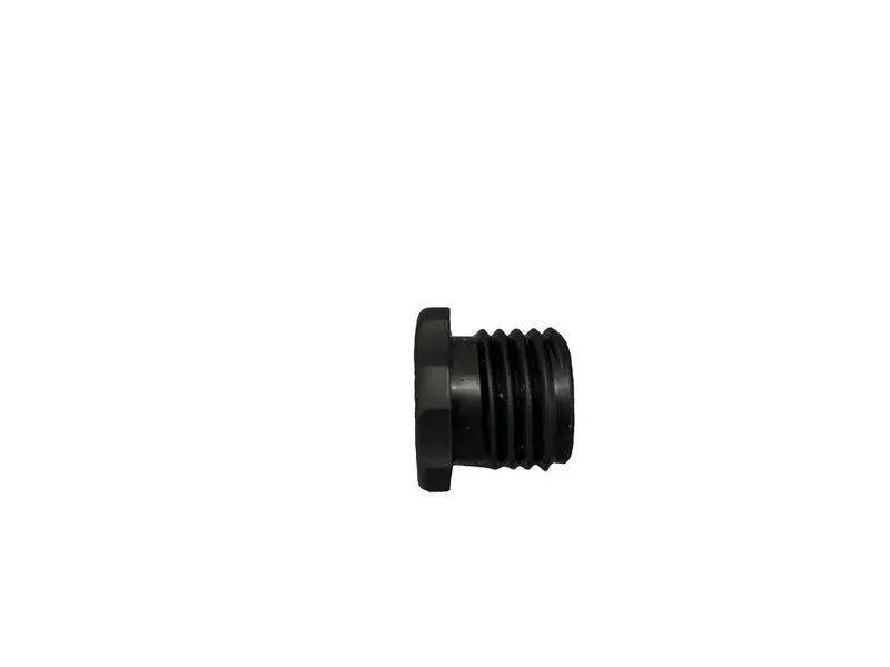 Side view of threaded aerator insertion point cap for Iceland Coolers, designed for a secure, watertight fit.