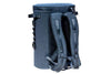 Rear view of Iceland Coolers Saga Series 30-can cooler backpack with padded shoulder straps and back support mesh.