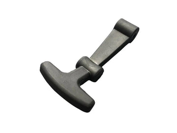 T-latch replacement part for Iceland Coolers, designed for secure cooler closure with durable molded construction and hinge support.