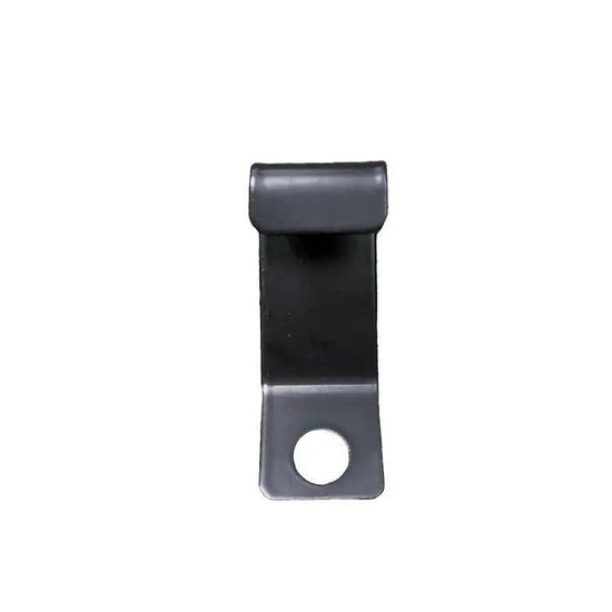 Front view of universal cooler lock bracket for Iceland Coolers, featuring a hole for padlock security during travel or storage.