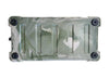 Bottom view of Iceland Coolers Viking Series 75QT in camo green, showing non-slip feet and molded ridges for stability.